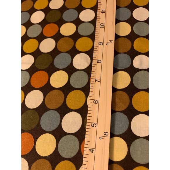 Polka Dot Cotton Fabric By Original Screenprint 1/2 Yard 42" Wide Crafts & Sewin - Picture 2 of 5